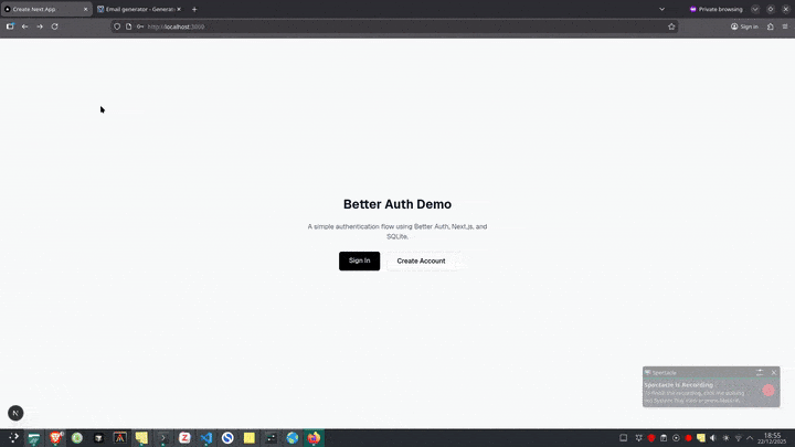 Testing the Sign Up and Redirect flow Testing the Sign Up and Redirect flow