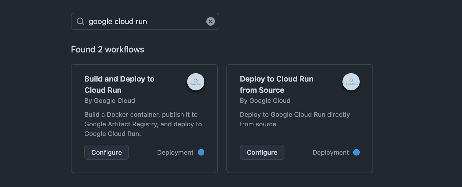 Google Cloud Run workflows Google Cloud Run workflows
