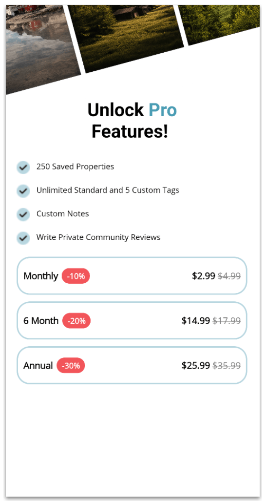 Benefits and plans block .NET MAUI travel app benefits and plans