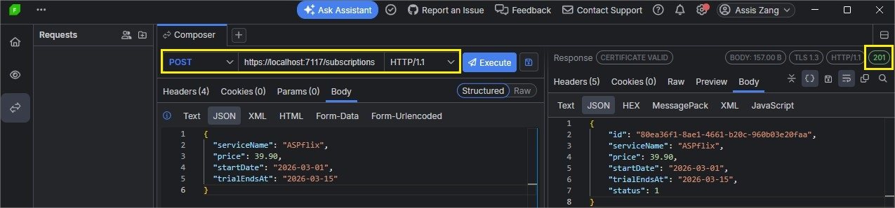 Create a subscription
