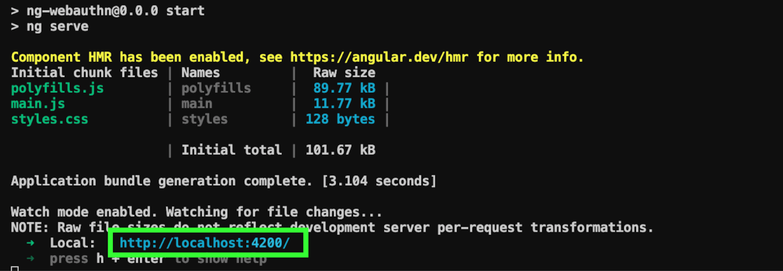 Angular application running on localhost:4200 Angular application running on localhost:4200