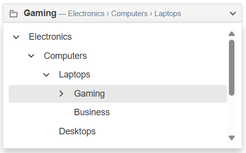 Gaming - Electronics - Computers – Laptops breadcrumb