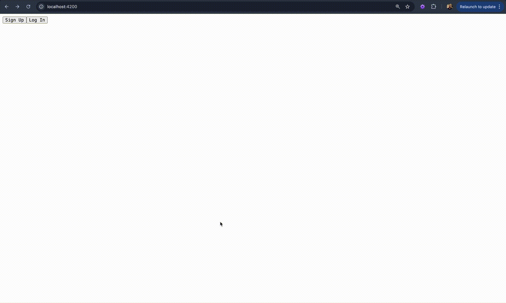 The signup flow The signup flow