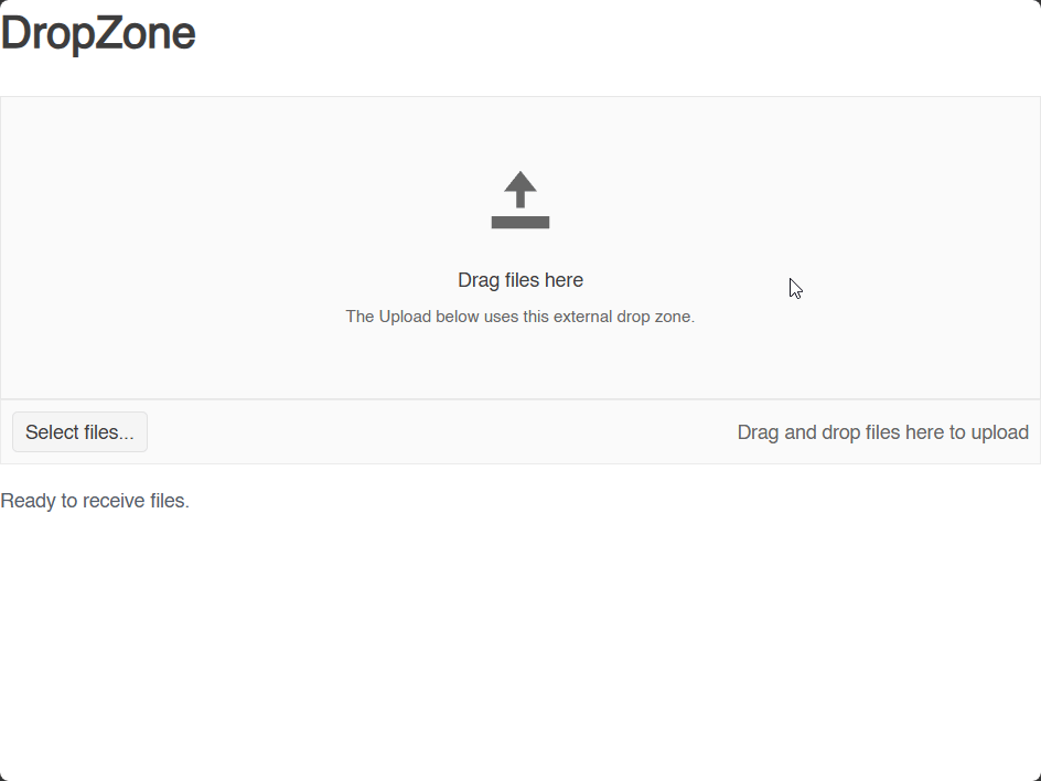 User dragging file over Blazor dropzone area