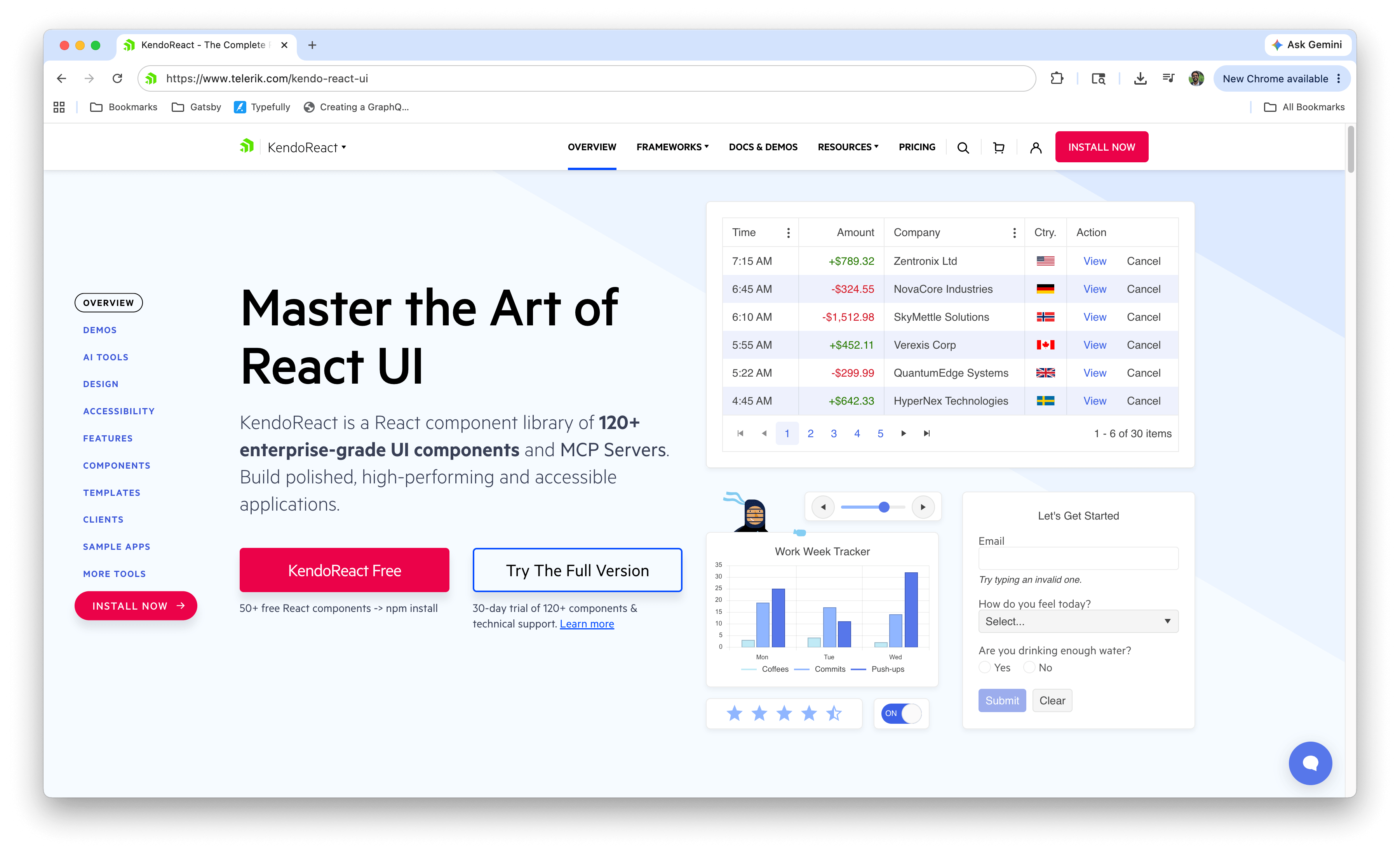 KendoReact UI
