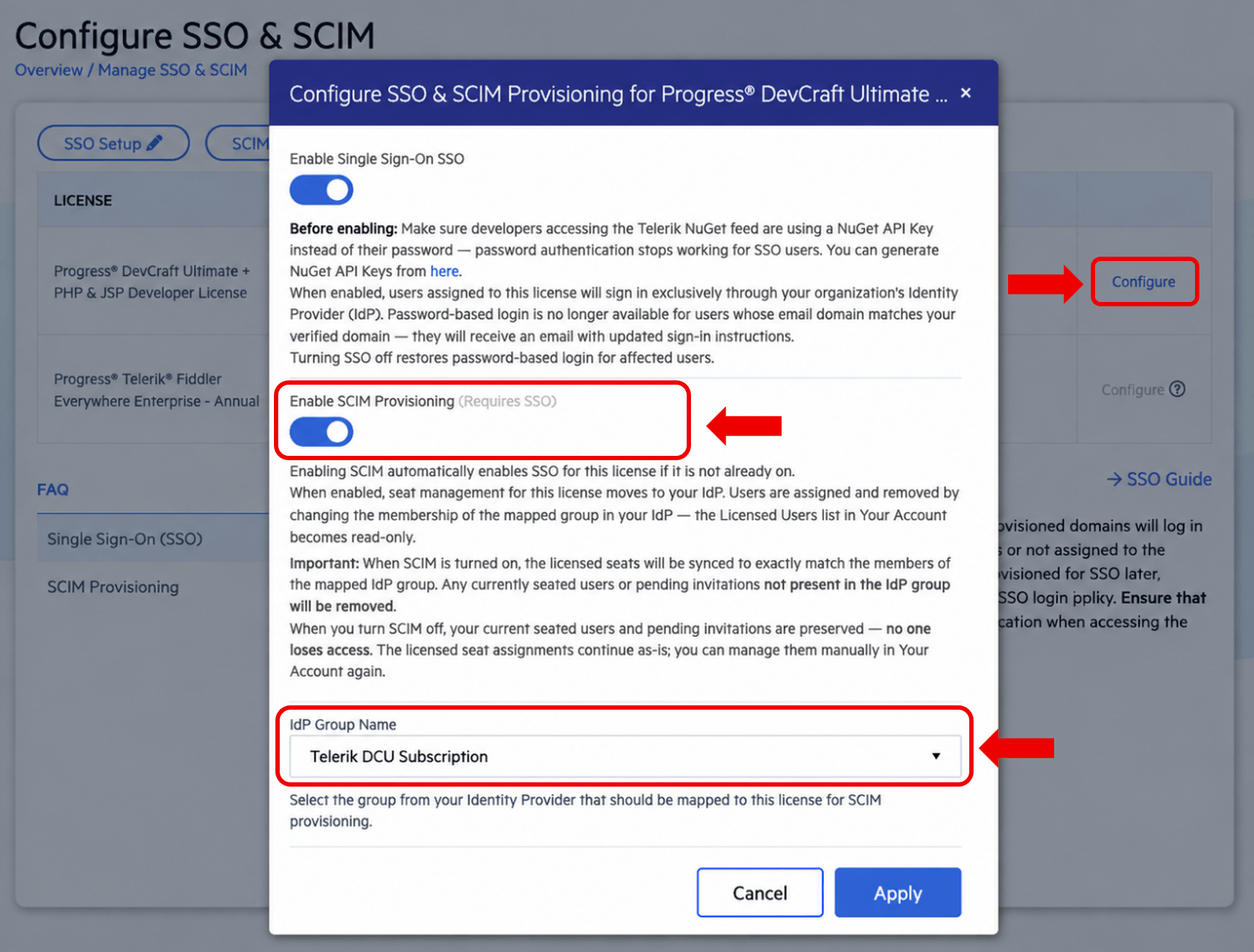 scim-group-name SCIM IdP Group Name