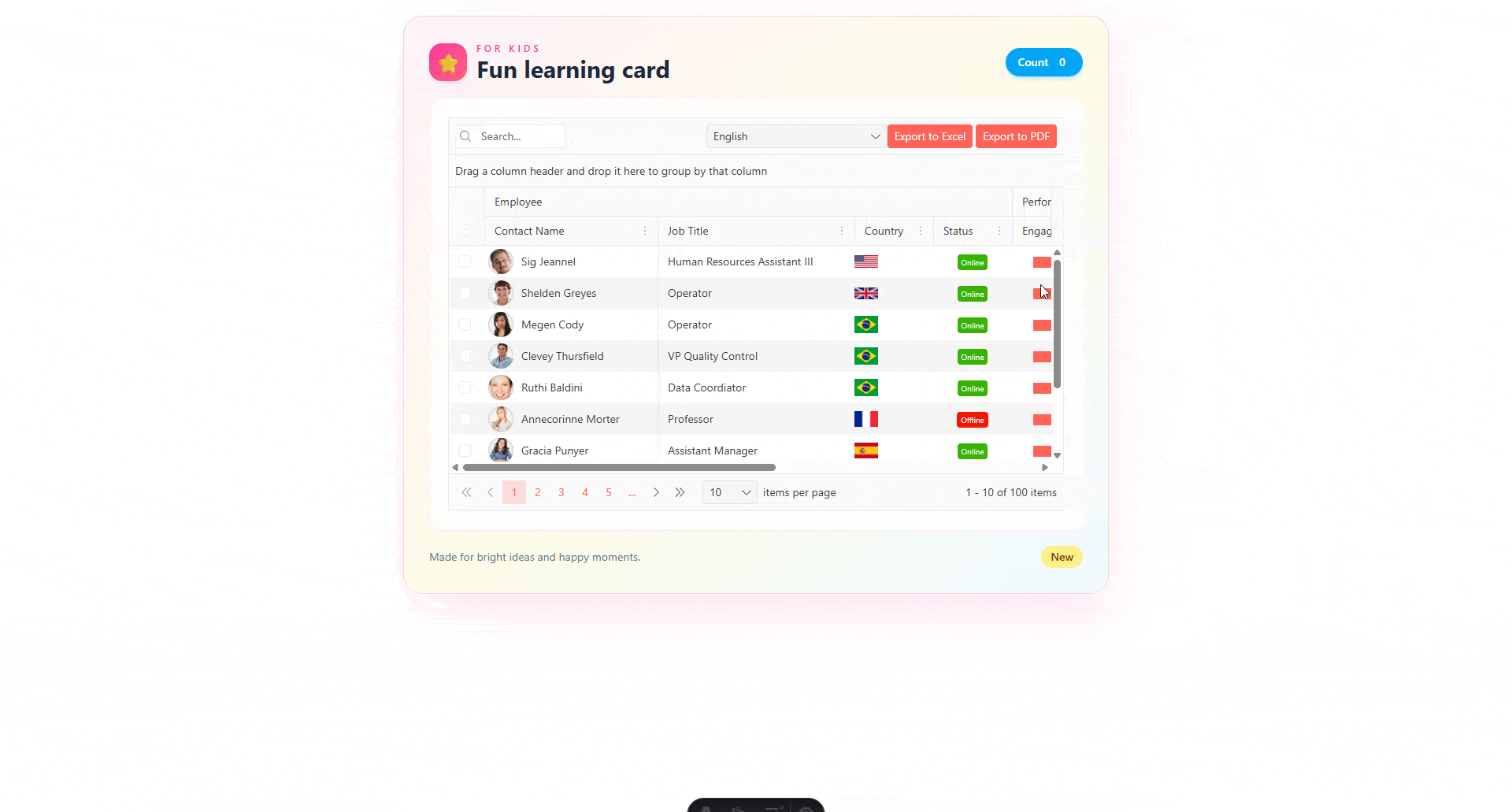 Kendo UI with Svelte - Fun learning card