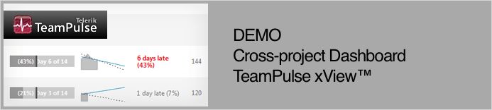 DEMO - Cross-project Dashboard TeamPulse xView
