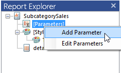Adding a Report Parameter