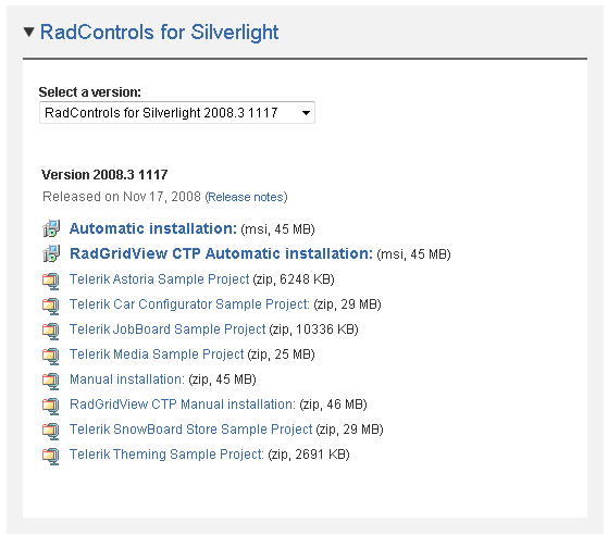 Silverlight Applications source code