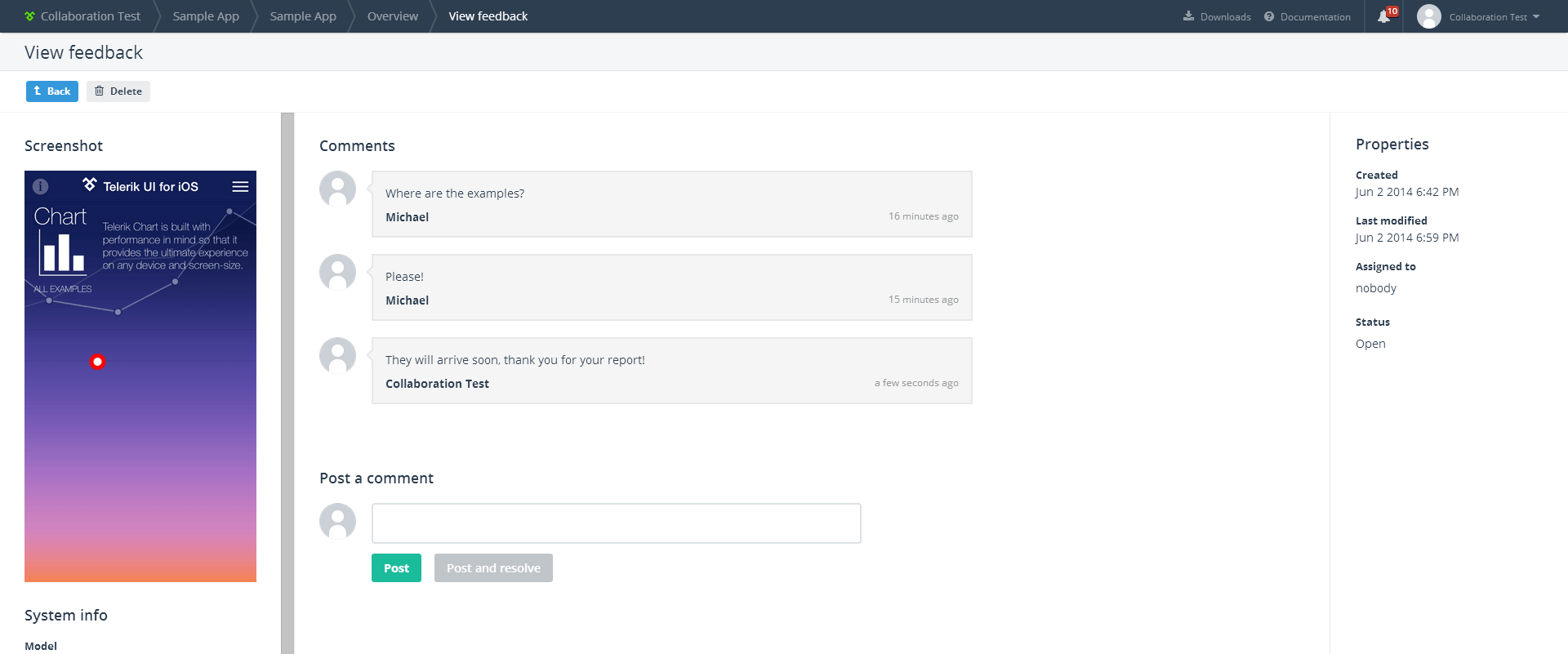 appfeedback-responding-to-feedback Telerik Platform AppFeedback by Telerik