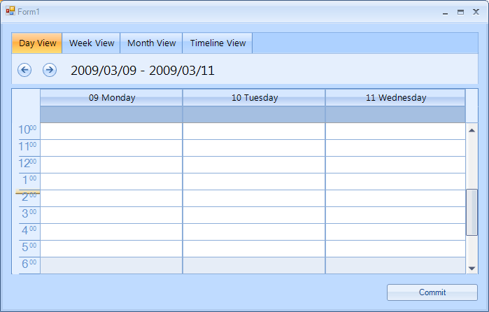 Base RadScheduler Application