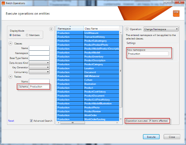 Batch Operations Panel