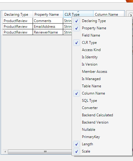 Column Picker