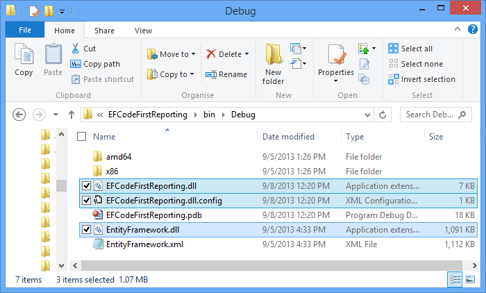 Bin directory files