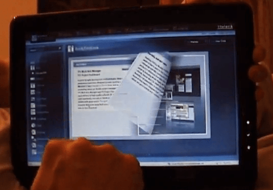 RadBook video touch demo