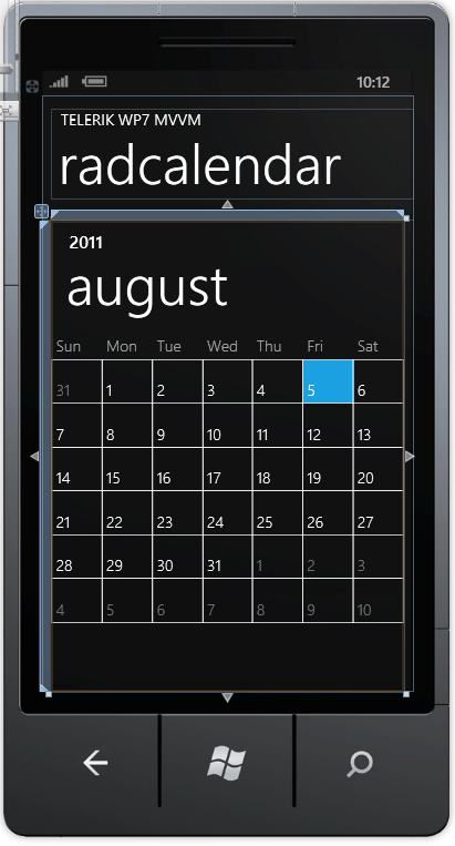 RadCalendar