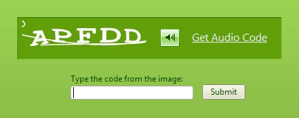 audio CAPTCHA