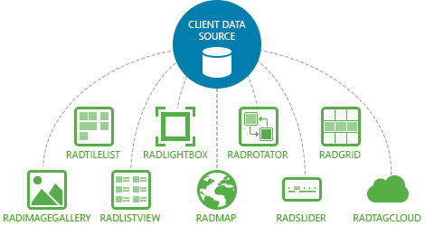 ClientDataSource integration with UI for ASP.NET AJAX