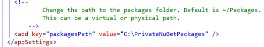 Configure Packages Path