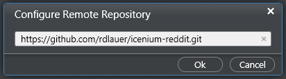 configure remote repository