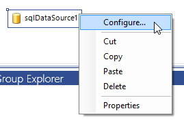 Configure SQL Data Source