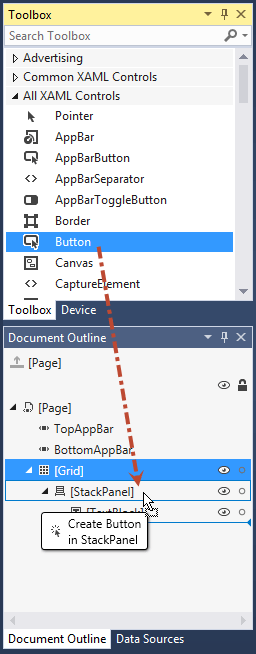 Drag And Drop To Document Outline