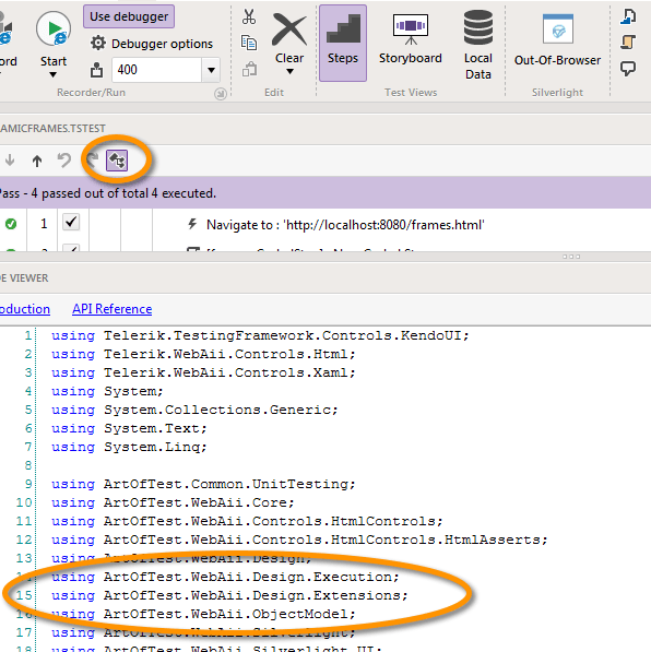 adding a using directive