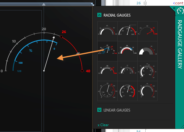 Radial Gauge Selection