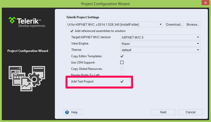 highlight-add-test-project