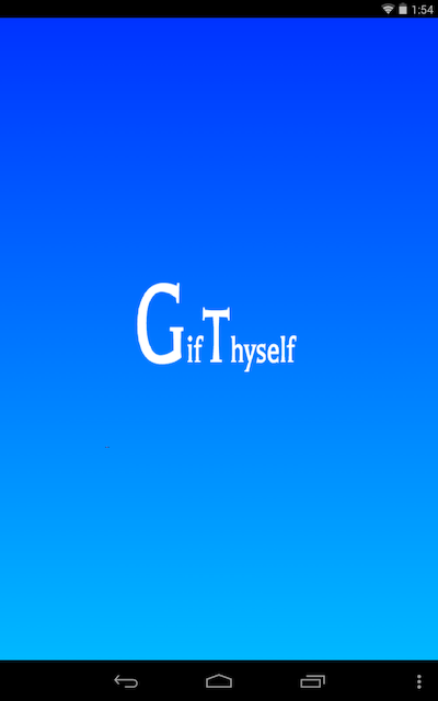 Splash screen for GifThyself