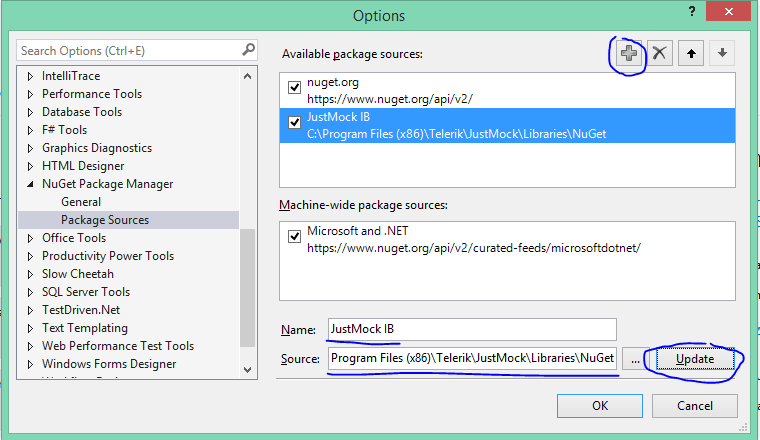 NuGet Package Manager Option