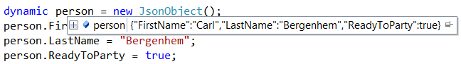 person object in C#