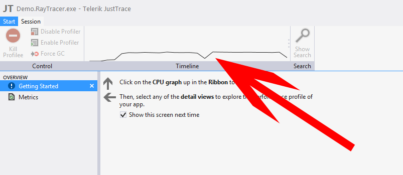 JustTrace timeline image