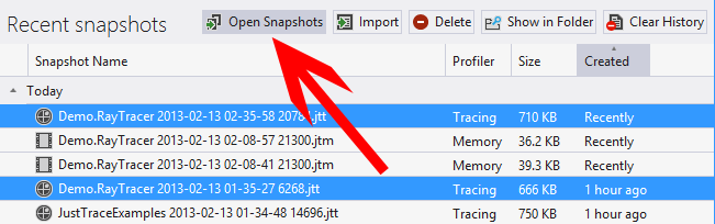 JustTrace timeline