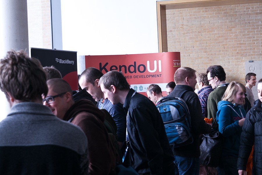 Kendo UI booth at jQuery conf