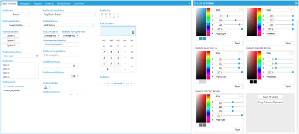 Themes Color Generator For Silverlight Wpf