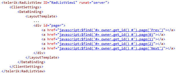 RadListView
