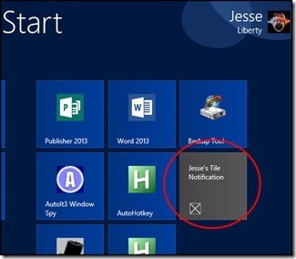 how to create tiles in windows 8