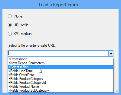 Loading a Report From a File
