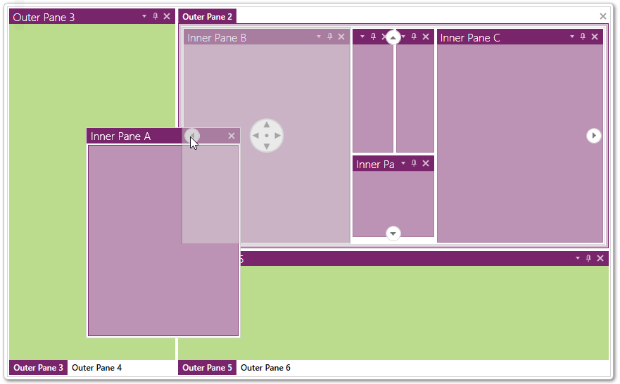 Nested Docking Controls