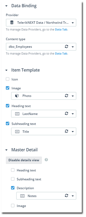 no-code data binding no-code data binding