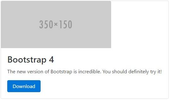 How cards look like in Bootstrap 4