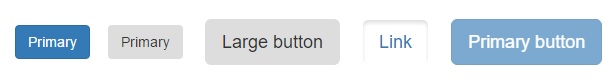 How buttons look like in Bootstrap 3
