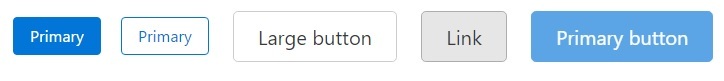How buttons look like in Bootstrap 4
