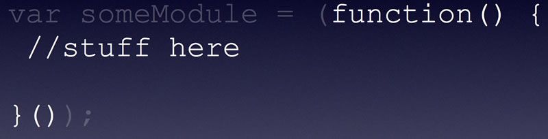 The parenthesis will automatically run the function.