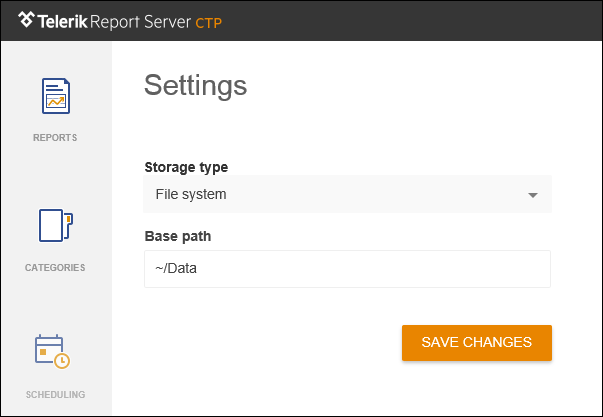 Figure 4: File System Storage Settings
