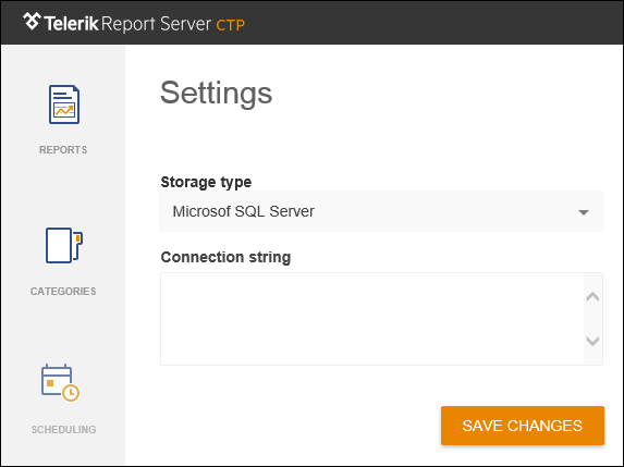 Figure 5: Microsoft SQL Server Storage Settings