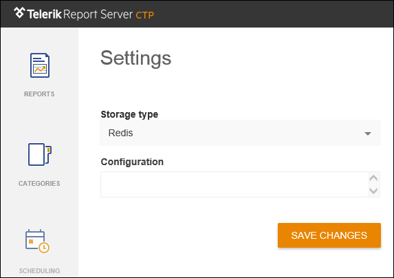 Figure 6: Redis storage Settings