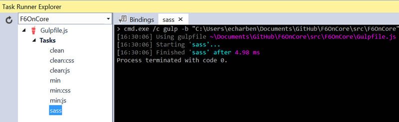 gulp-sass-foundation-visual-studio